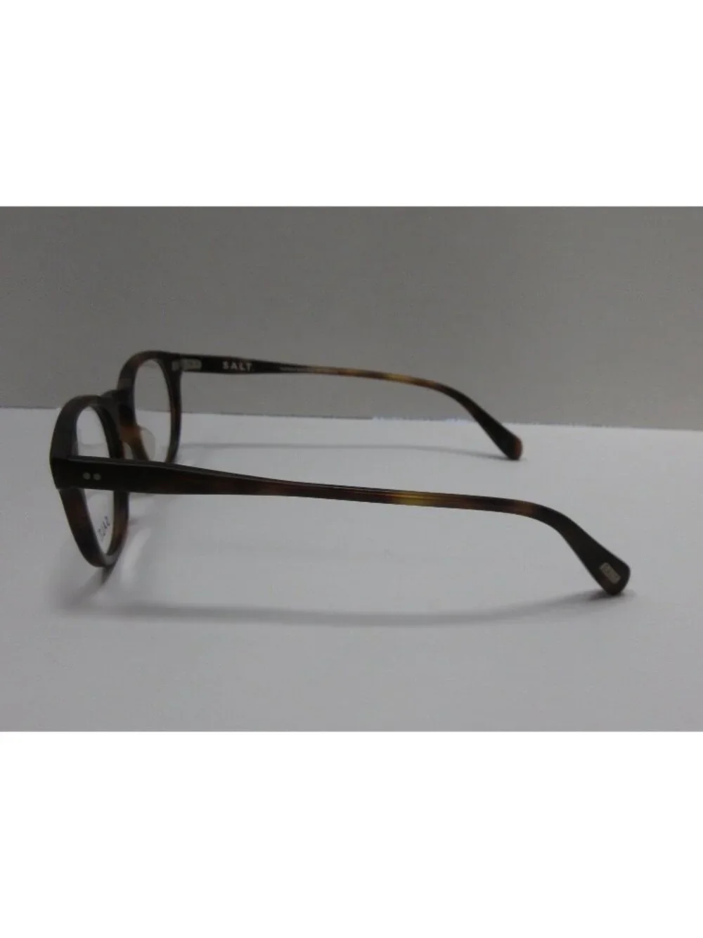 SALT Eyeglasses Newhouse MBW Tortoise Walnut Round Japan 48-21-148 NEW